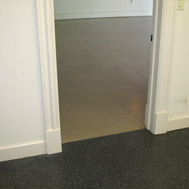 Pisos de sótano de epoxi y concreto